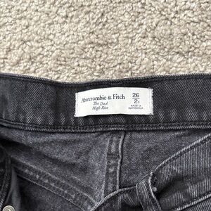 Abercrombie & Fitch Charcoal High Rise Jeans